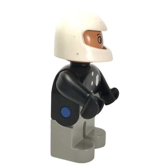 Vintage 4555 Lego Duplo Police Officer Figure Replacement Piece W/ White Helmet - Picture 3 of 11